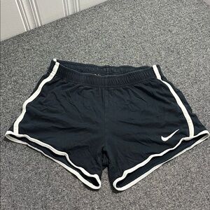 Nike Youth Black and White Athletic Shorts